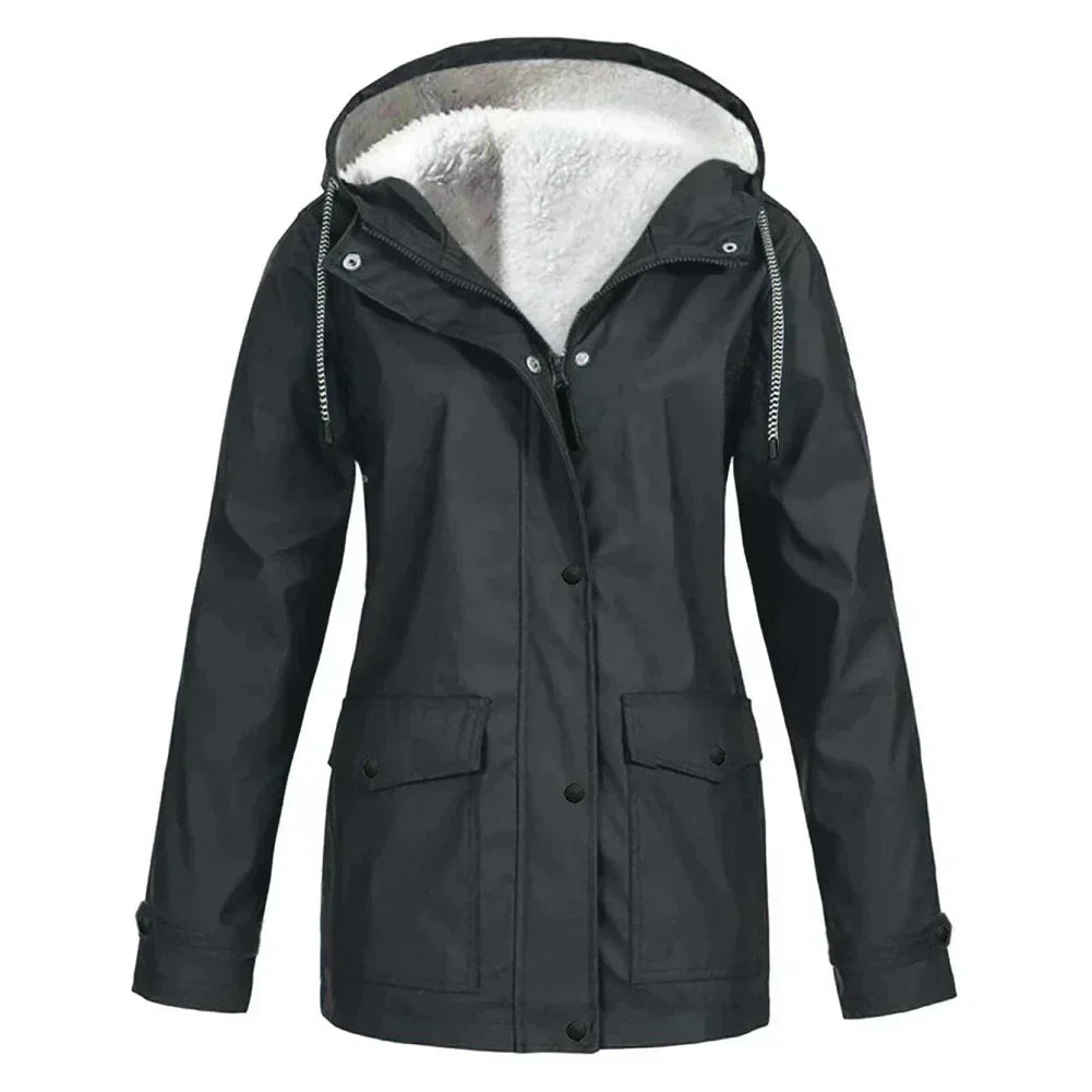 MILA | FLEECE LINED WATER-RESISTANT JACKET FOR WOMEN
