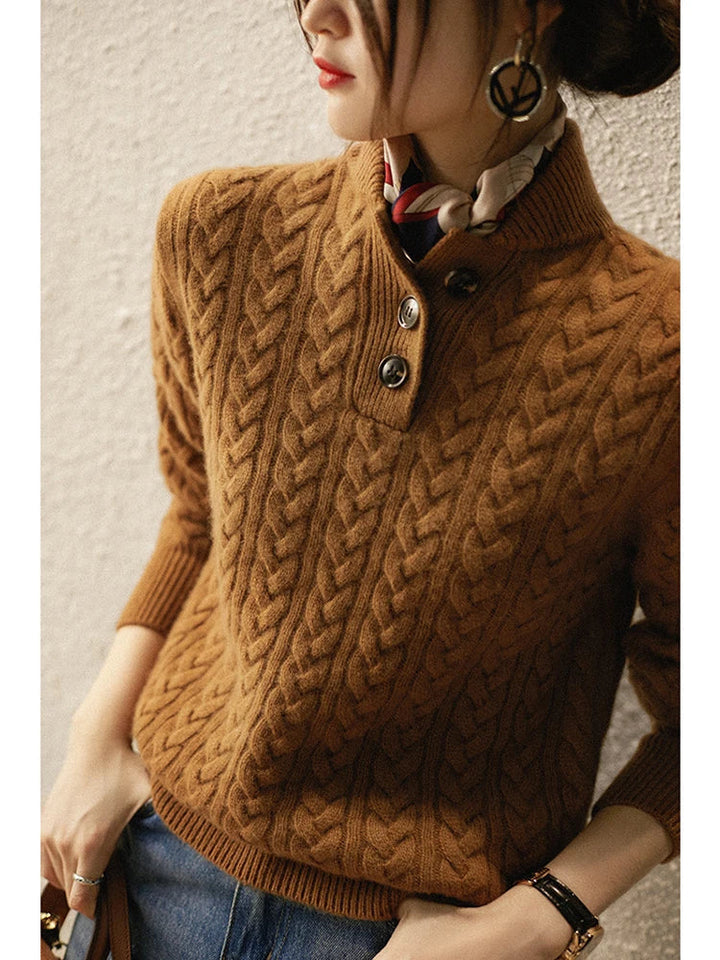 ARDEN | CABLE KNIT CASHMERE SWEATER FOR WOMEN