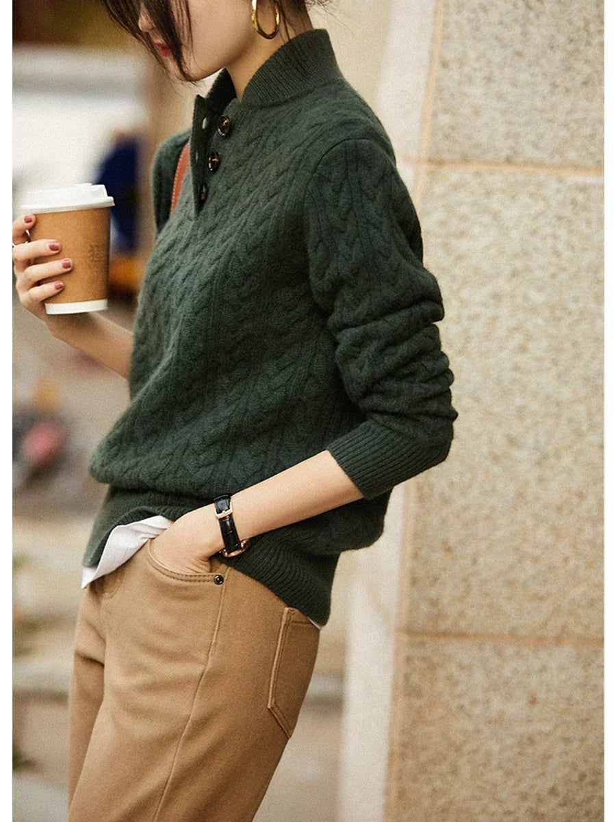 ARDEN | CABLE KNIT CASHMERE SWEATER FOR WOMEN
