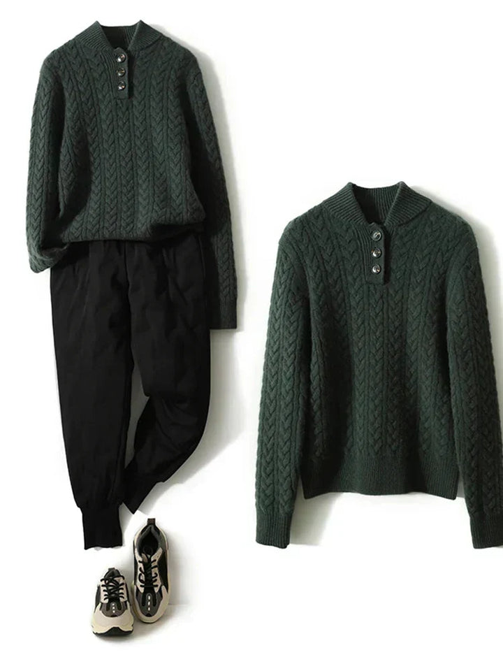ARDEN | CABLE KNIT CASHMERE SWEATER FOR WOMEN