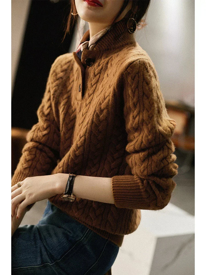 ARDEN | CABLE KNIT CASHMERE SWEATER FOR WOMEN
