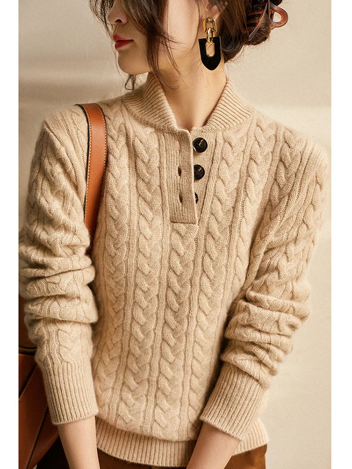 ARDEN | CABLE KNIT CASHMERE SWEATER FOR WOMEN