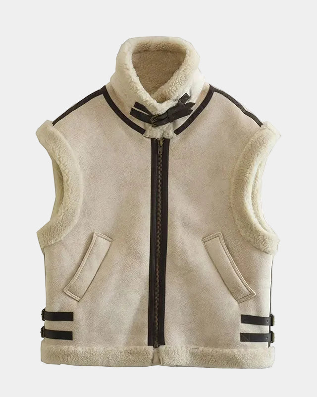ÉLISE | VINTAGE FAUX FUR VEST FOR WOMEN