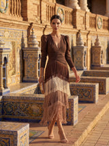 Sage | Fringe Dress