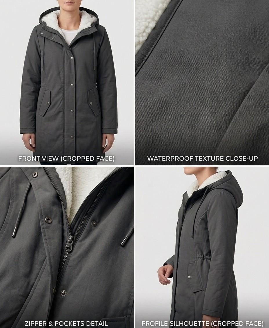MARJORIE | HOODED WEATHER COAT FOR WOMEN
