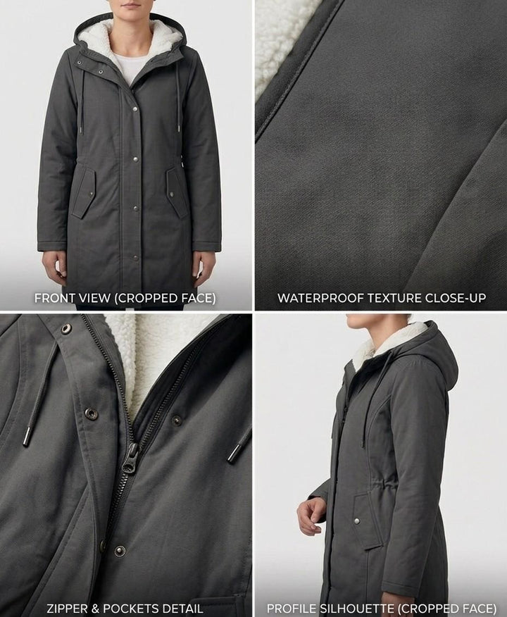 MARJORIE | HOODED WEATHER COAT FOR WOMEN