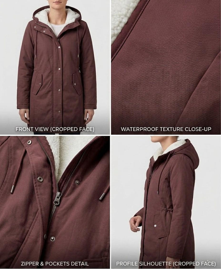 MARJORIE | HOODED WEATHER COAT FOR WOMEN