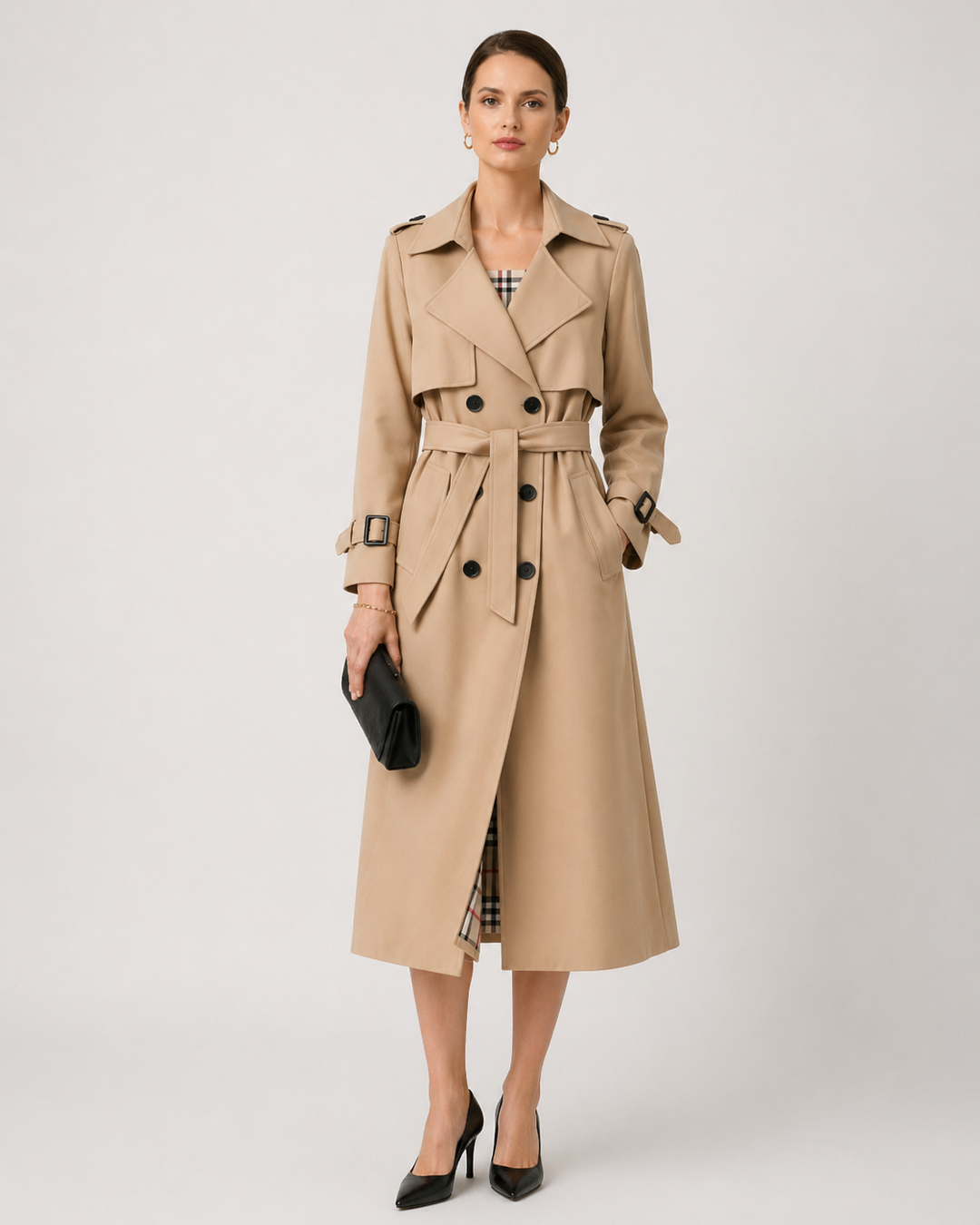LISA | CLASSIC BELTED TRENCH COAT FOR WOMEN