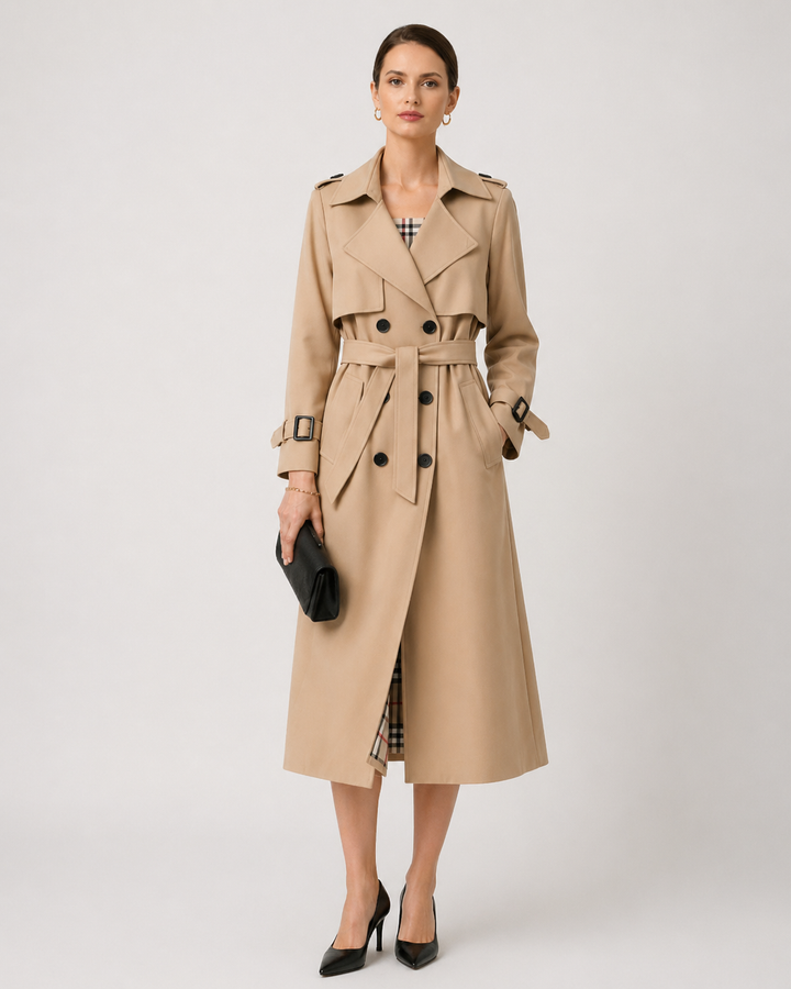 LISA | CLASSIC BELTED TRENCH COAT FOR WOMEN