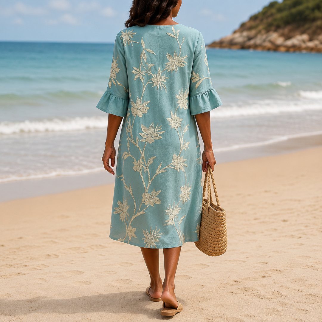 Women's Casual Dress with Floral Print