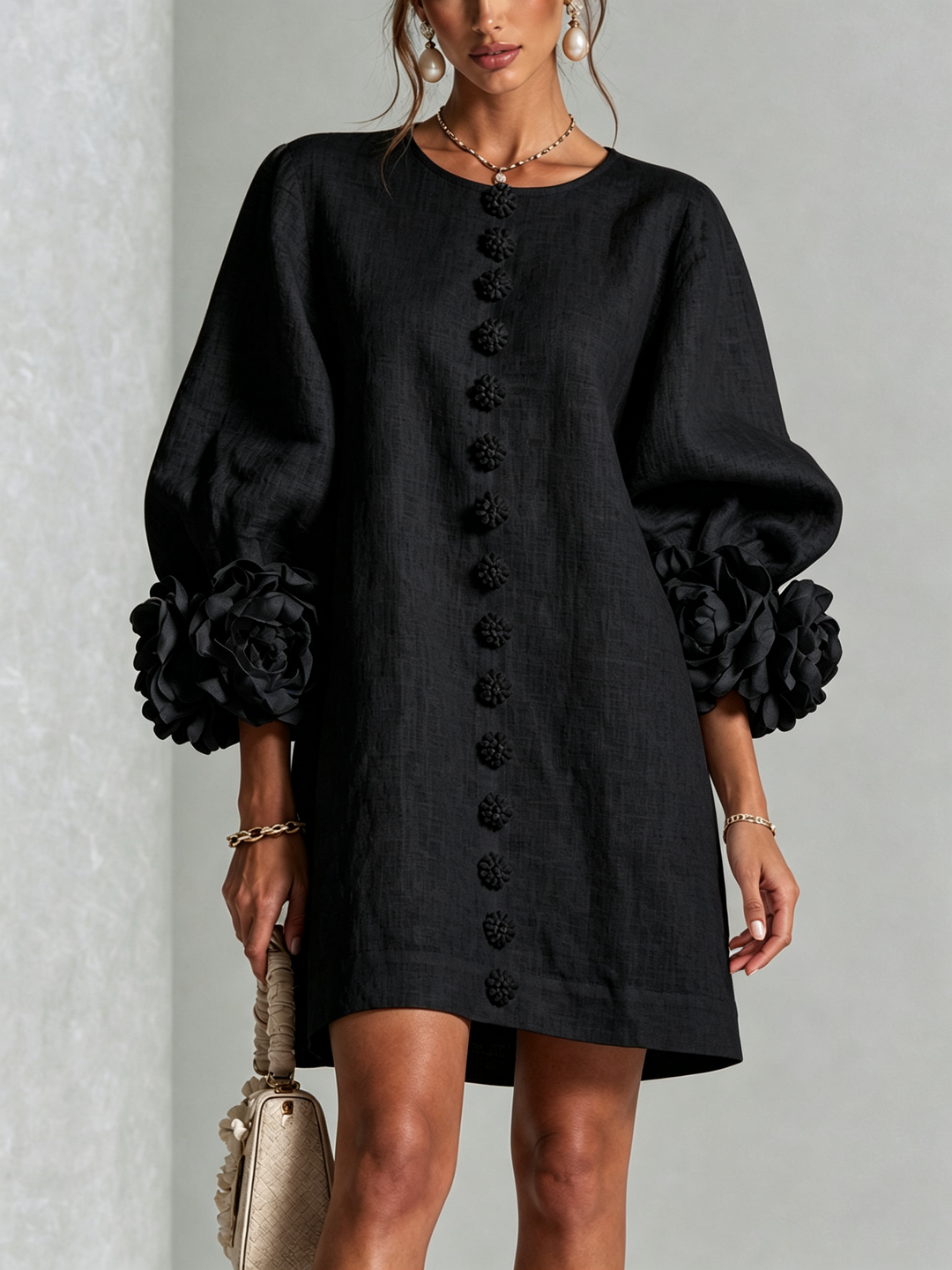 ANA | ROSETTE MINI DRESS FOR WOMEN