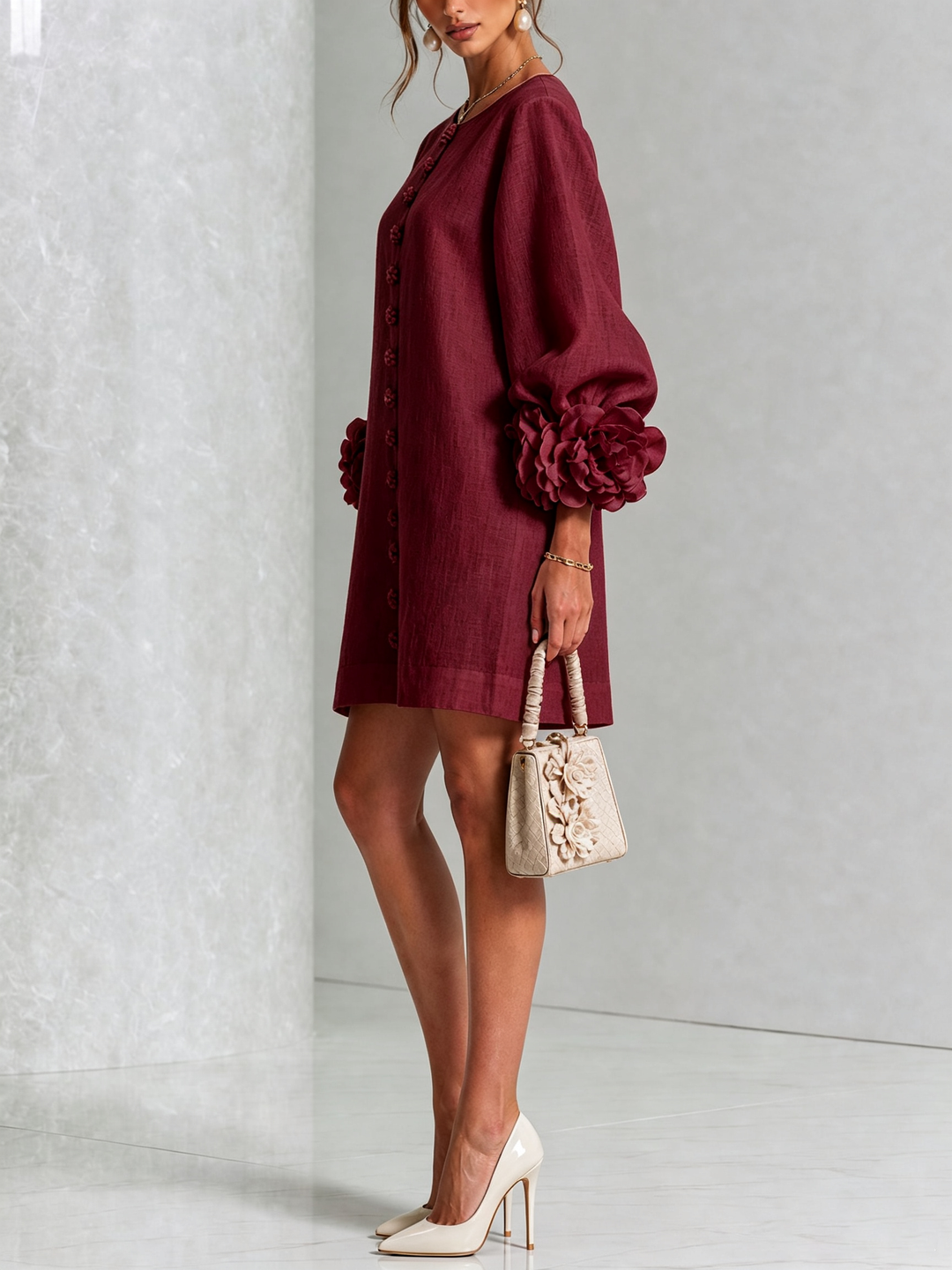 ANA | ROSETTE MINI DRESS FOR WOMEN