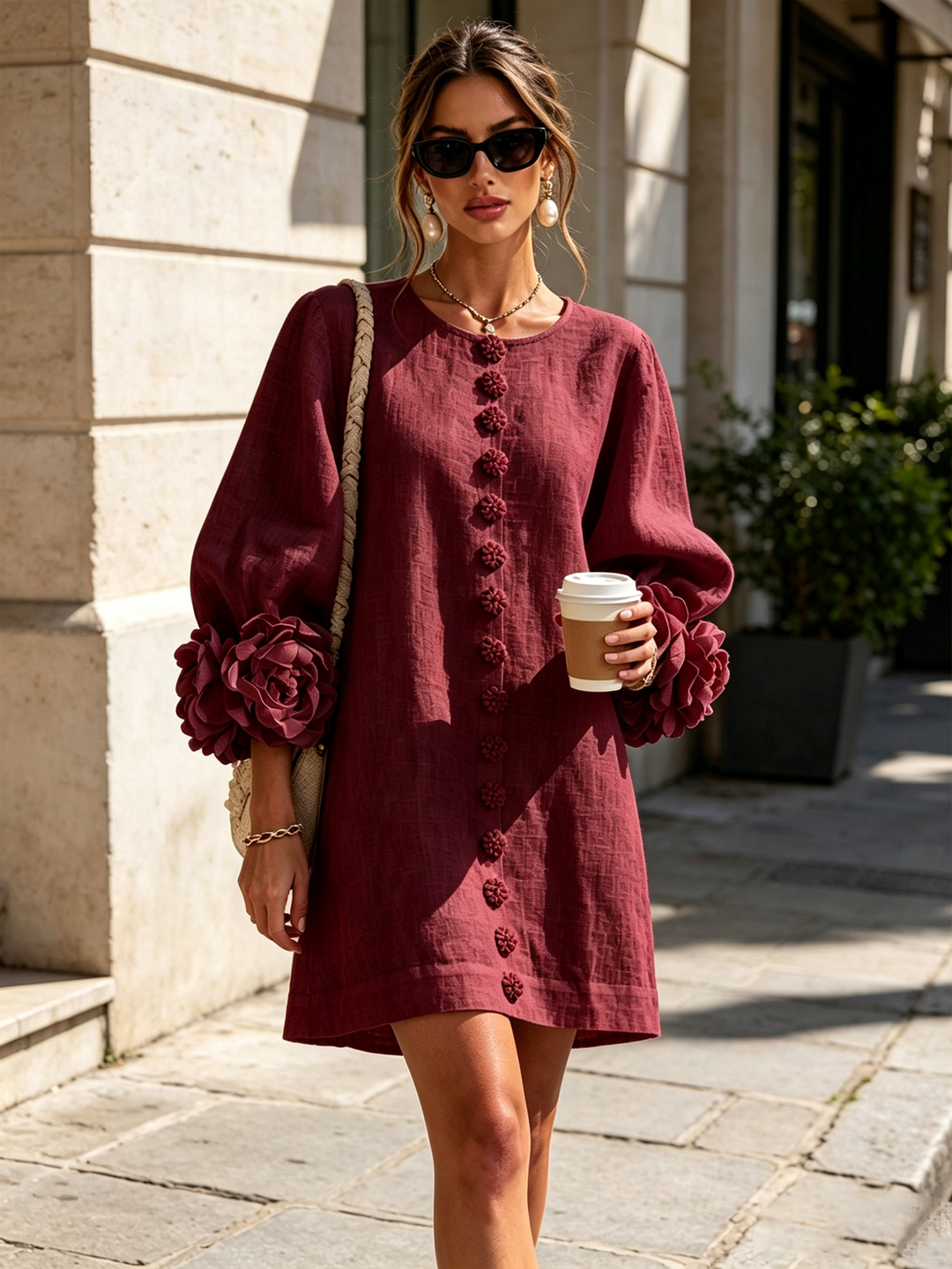 ANA | ROSETTE MINI DRESS FOR WOMEN