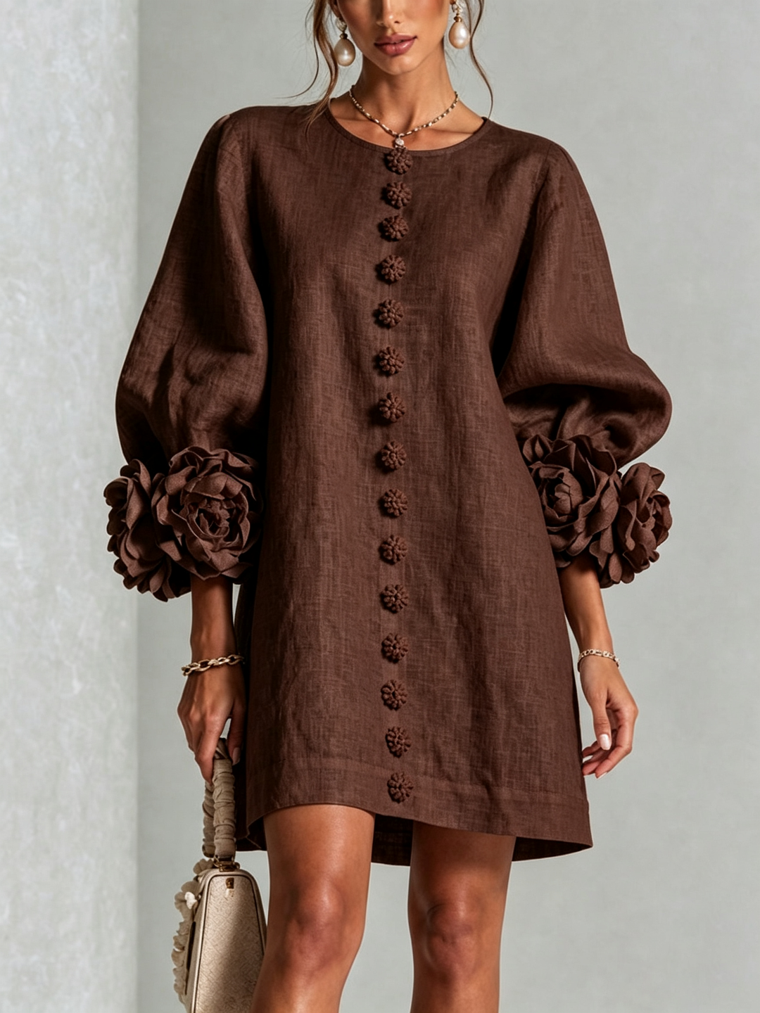 ANA | ROSETTE MINI DRESS FOR WOMEN