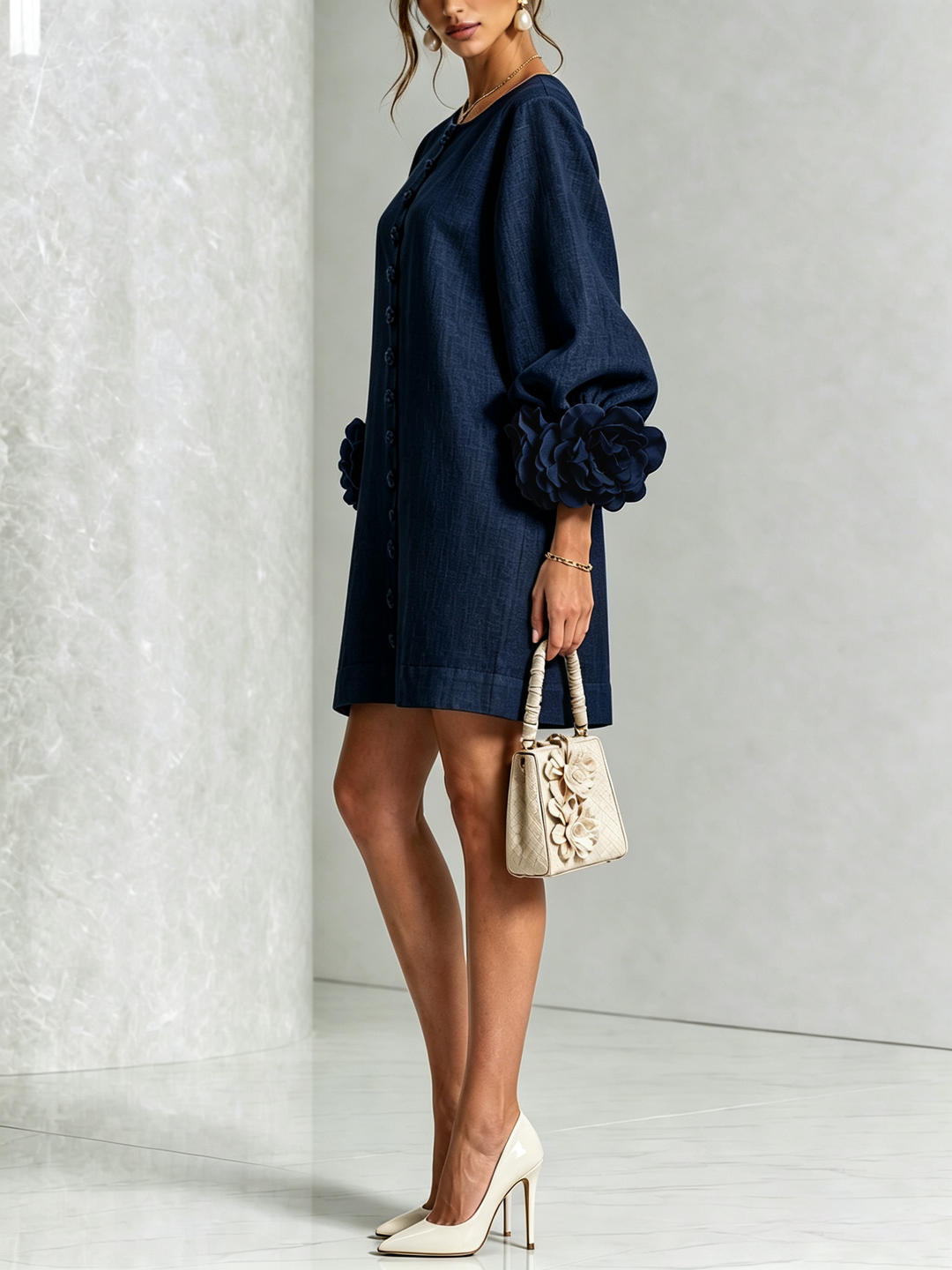 ANA | ROSETTE MINI DRESS FOR WOMEN