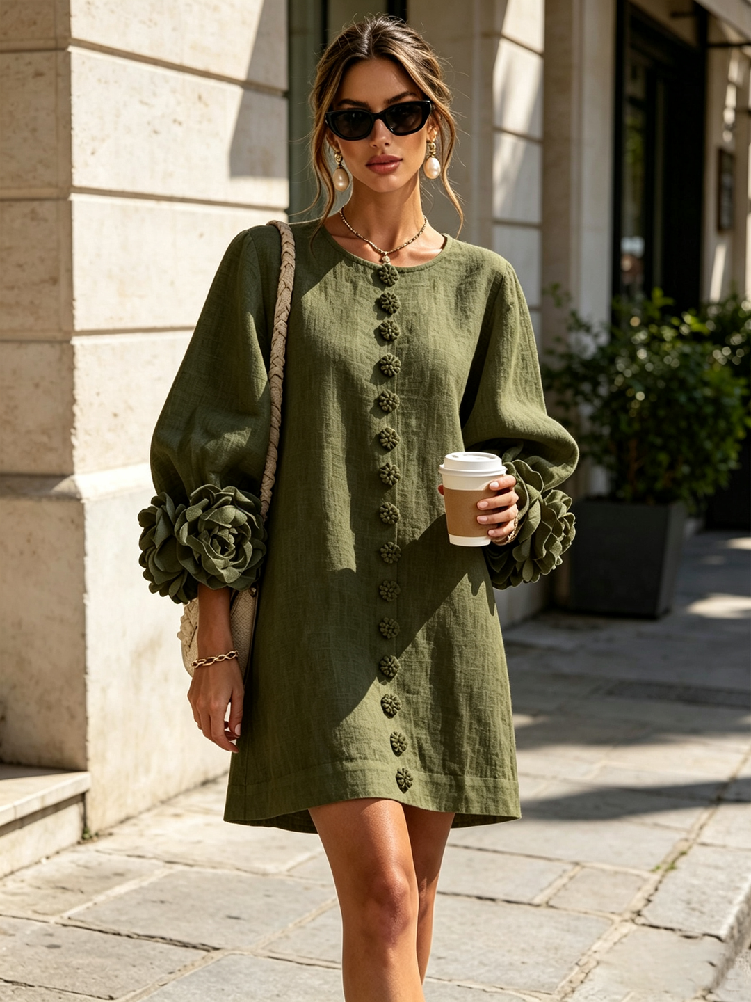 ANA | ROSETTE MINI DRESS FOR WOMEN