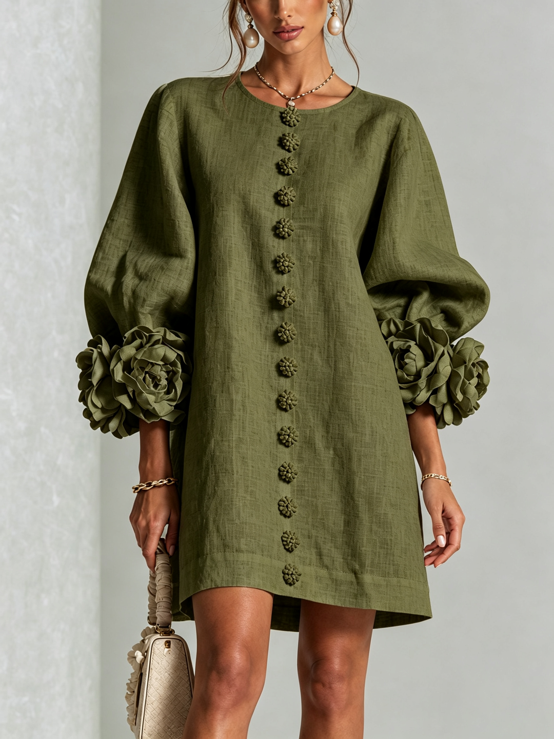 ANA | ROSETTE MINI DRESS FOR WOMEN