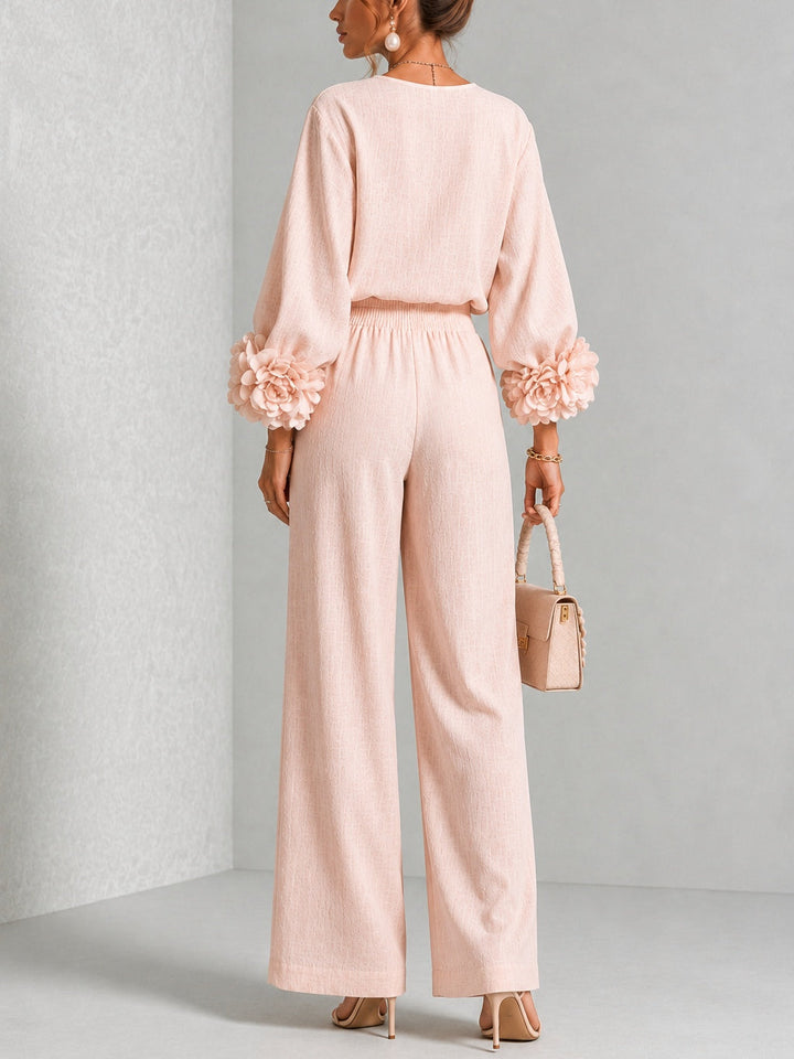 ROSALIE | FLORAL CUFF TWO-PIECE SET FOR WOMEN