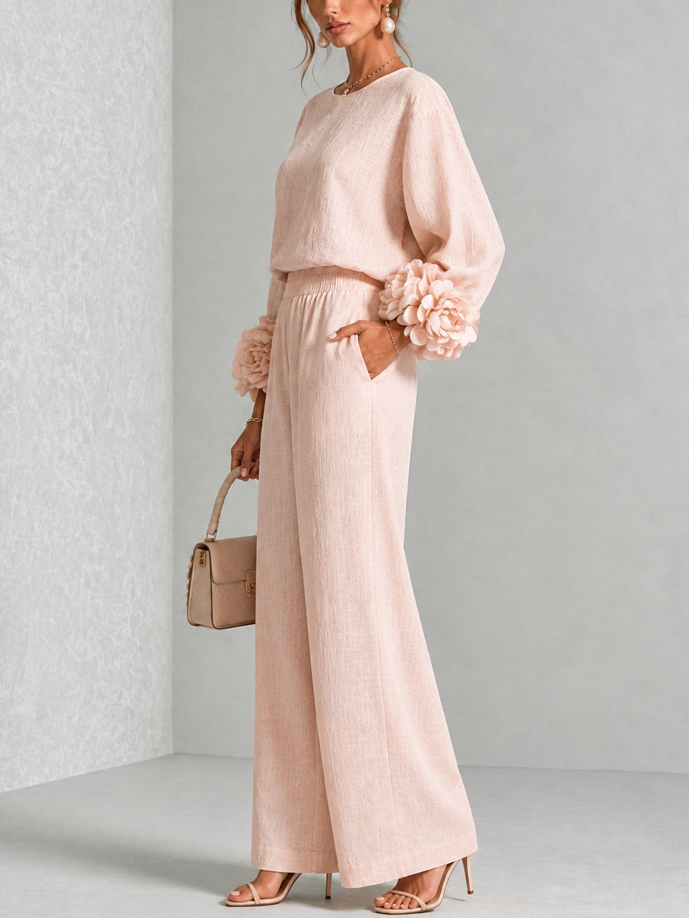 ROSALIE | FLORAL CUFF TWO-PIECE SET FOR WOMEN