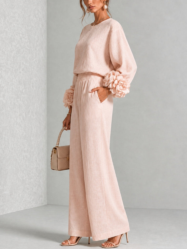 ROSALIE | FLORAL CUFF TWO-PIECE SET FOR WOMEN