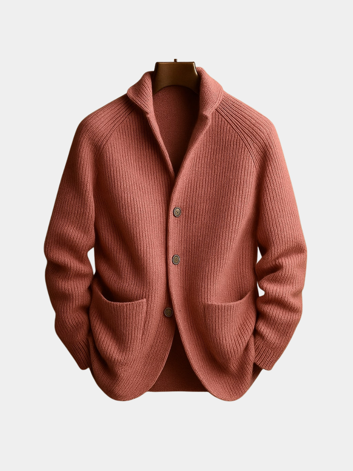 MARK | RIBBED WOOL CARDIGAN FOR MEN