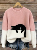 BRIDGET | CAT GRAPHIC SWEATERS FOR WOMEN
