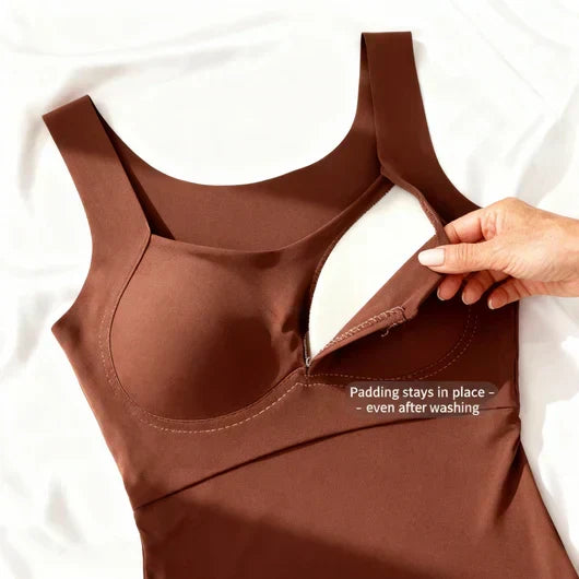 ROXANNE | SUPPORTIVE SQUARE-NECK VEST TOP