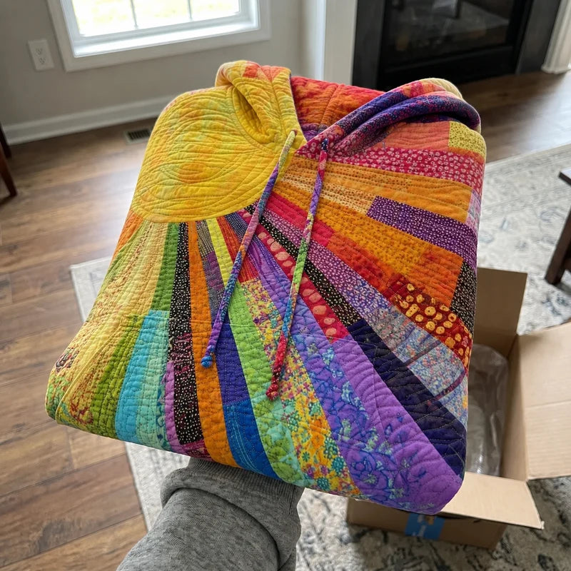 DAWNELLA | BOHEMIAN PATCHWORK HOODIE FOR WOMEN