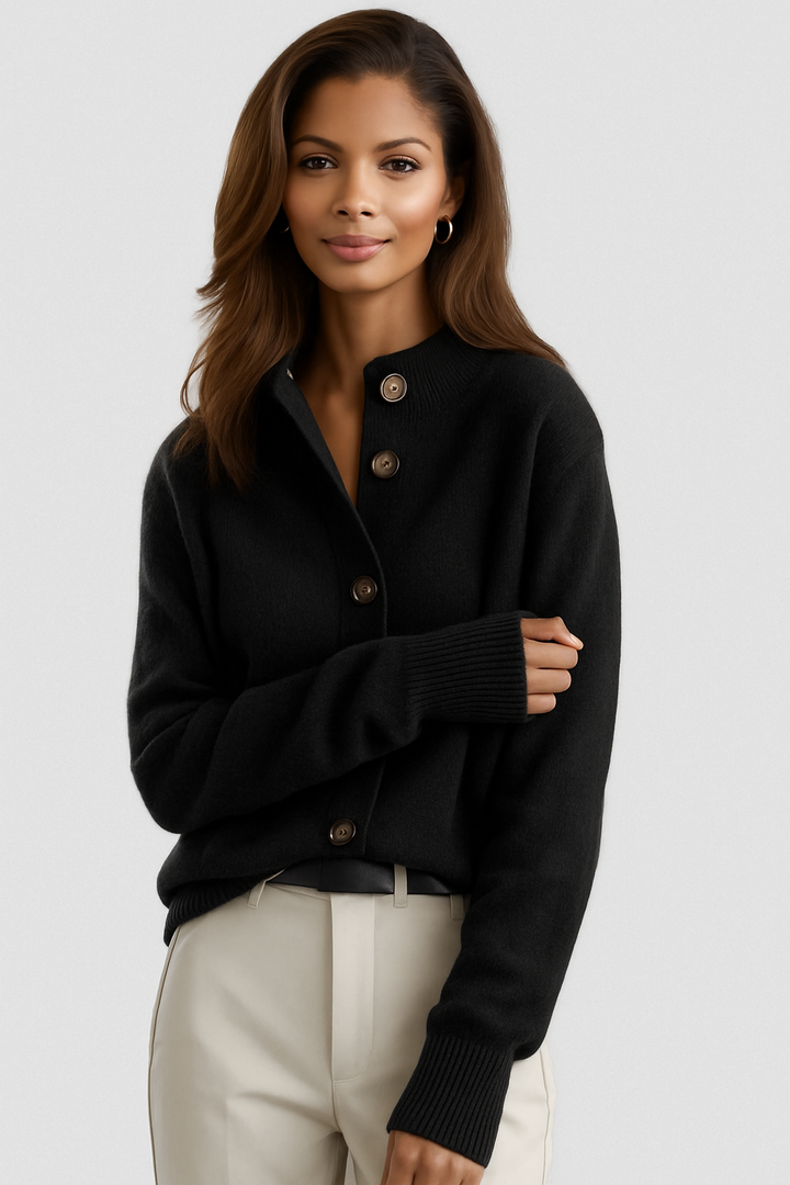 SOFIA | BUTTON FRONT KNIT CARDIGAN FOR WOMEN