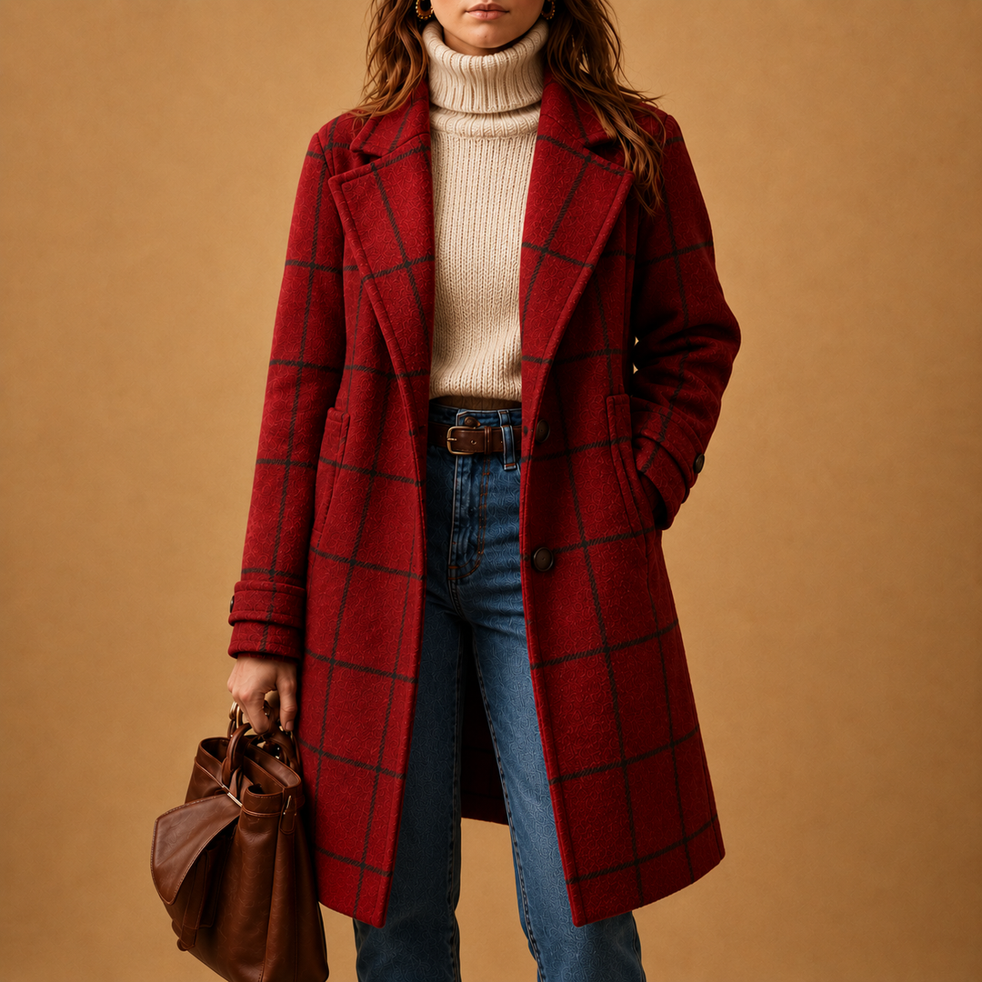 BETHANY | PLAID COAT FOR WOMEN