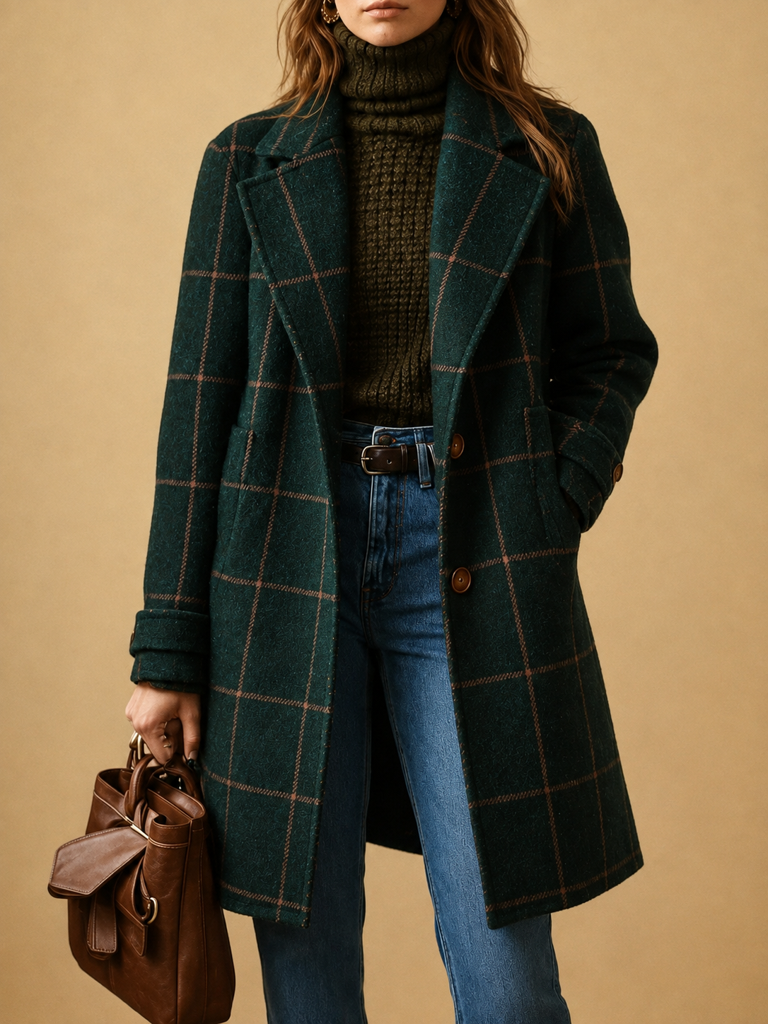 Cecily™ Classic Plaid Coat