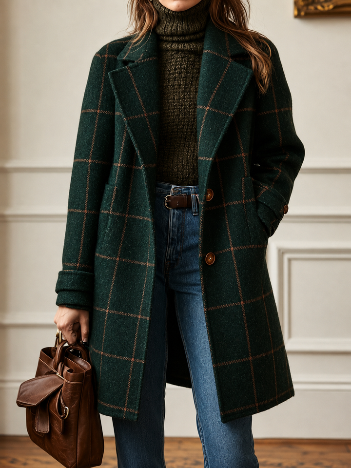BETHANY | PLAID COAT FOR WOMEN
