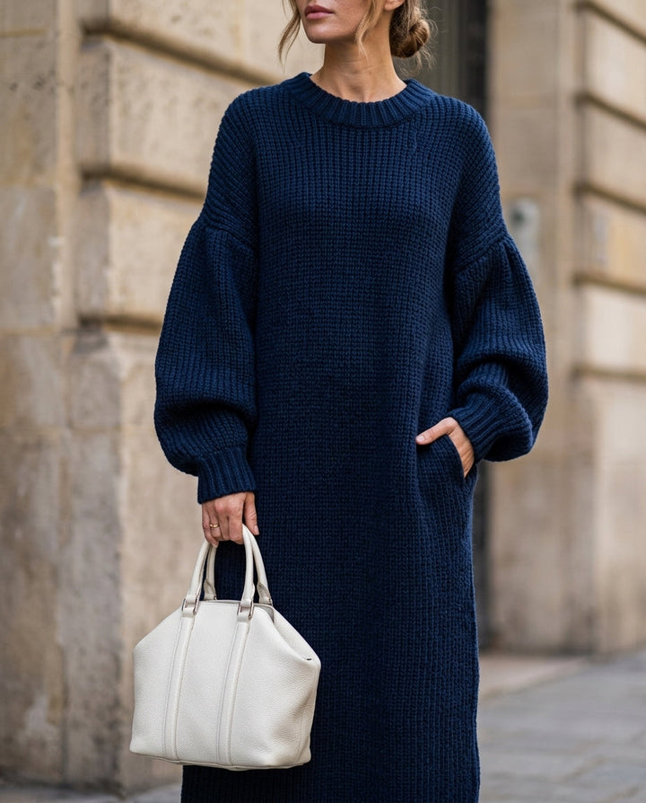 ELISE | RIBBED MAXI KNIT DRESS FOR WOMEN