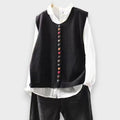 BELLA | BUTTON FRONT KNIT VEST FOR WOMEN