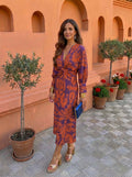 Silvia™ | Midi dress with print