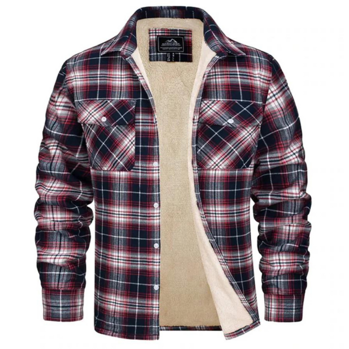 WILLIAM | SHERPA LINED PLAID JACKET FOR MEN