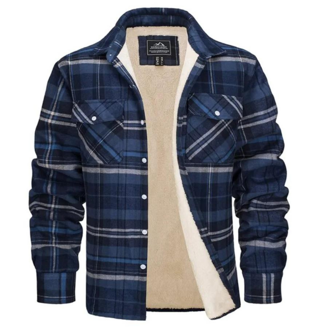 WILLIAM | SHERPA LINED PLAID JACKET FOR MEN