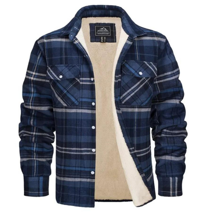 WILLIAM | SHERPA LINED PLAID JACKET FOR MEN