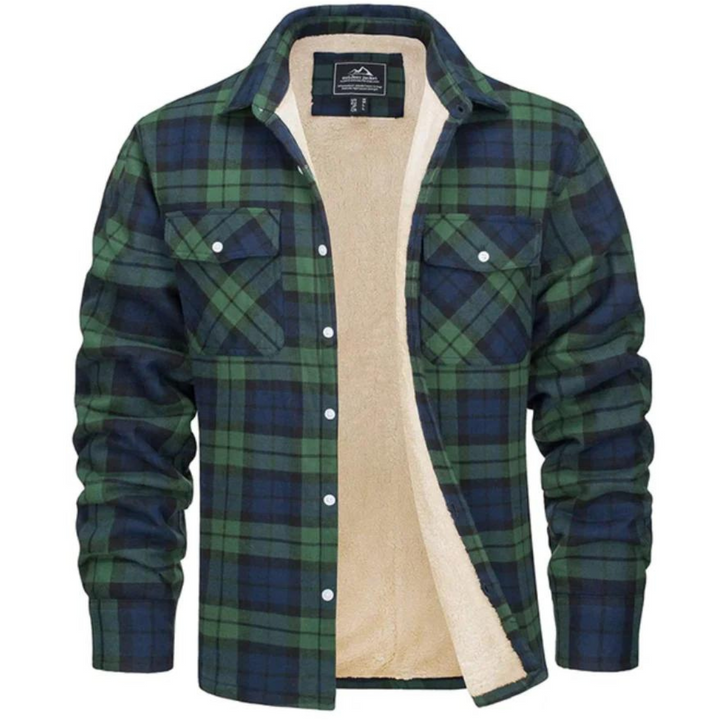 WILLIAM | SHERPA LINED PLAID JACKET FOR MEN