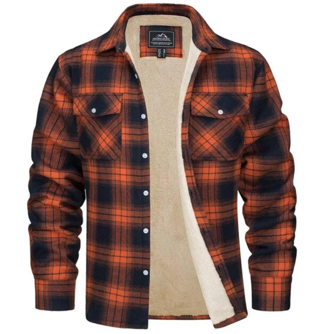 WILLIAM | SHERPA LINED PLAID JACKET FOR MEN
