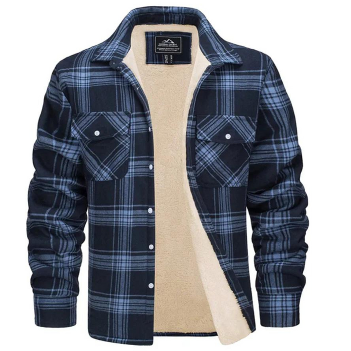 WILLIAM | SHERPA LINED PLAID JACKET FOR MEN