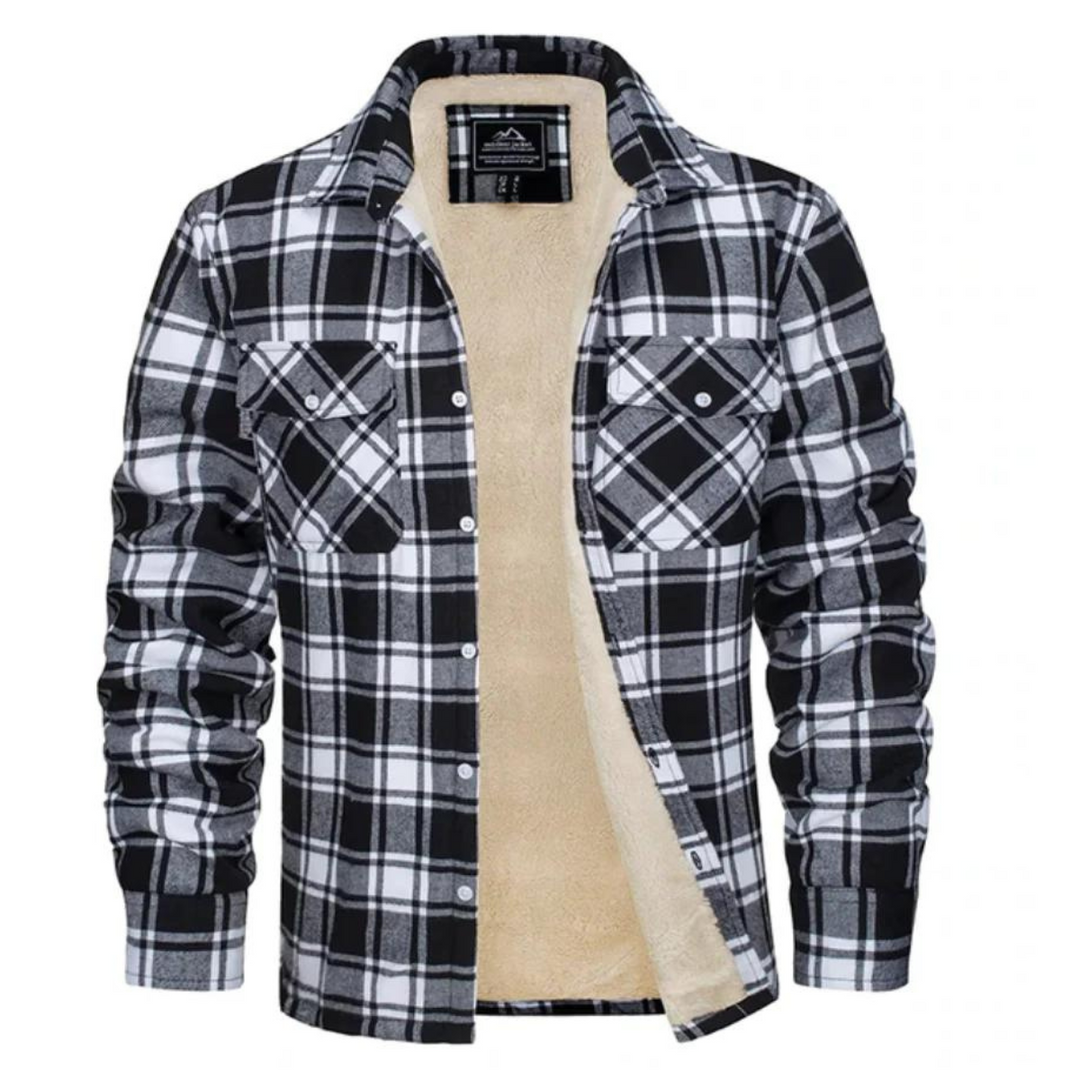 WILLIAM | SHERPA LINED PLAID JACKET FOR MEN