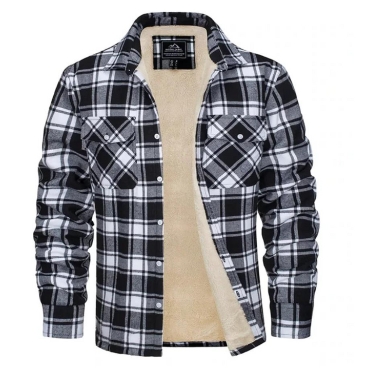 WILLIAM | SHERPA LINED PLAID JACKET FOR MEN