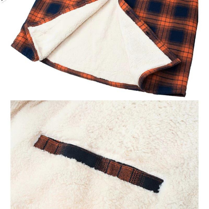 WILLIAM | SHERPA LINED PLAID JACKET FOR MEN
