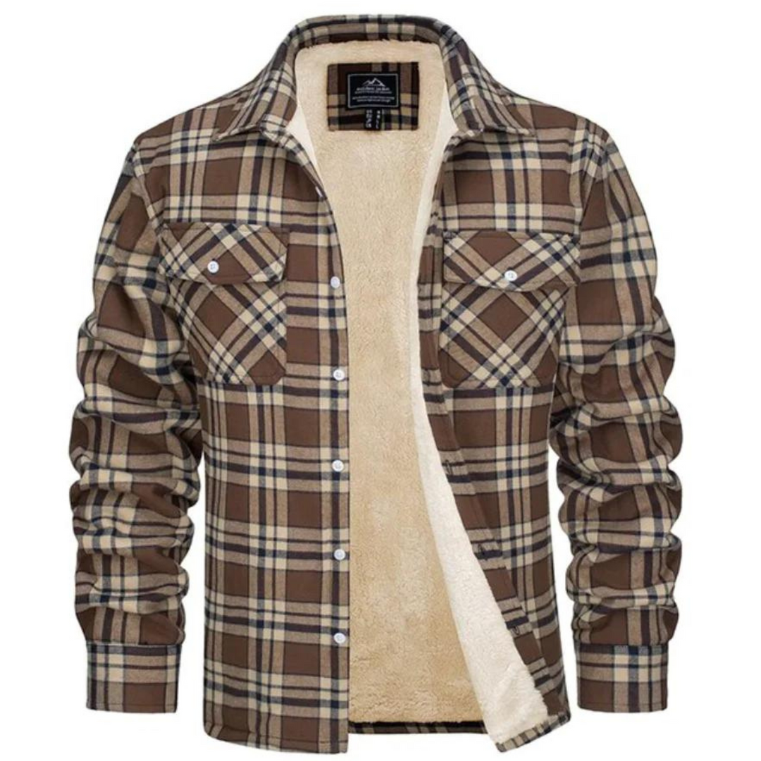 WILLIAM | SHERPA LINED PLAID JACKET FOR MEN
