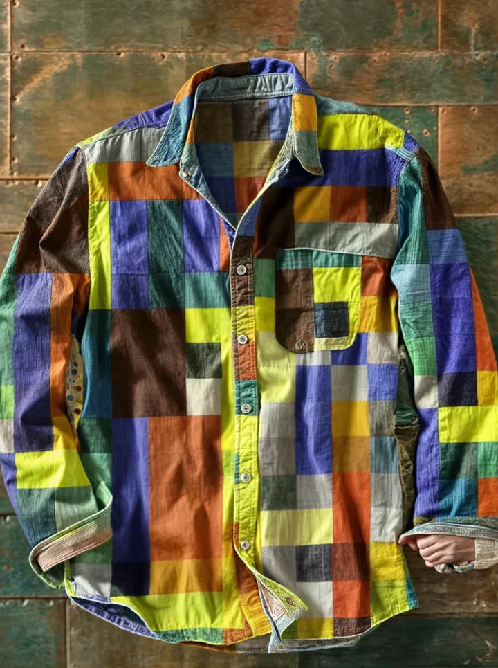CLYDE | PATCHWORK SHIRT FOR MEN