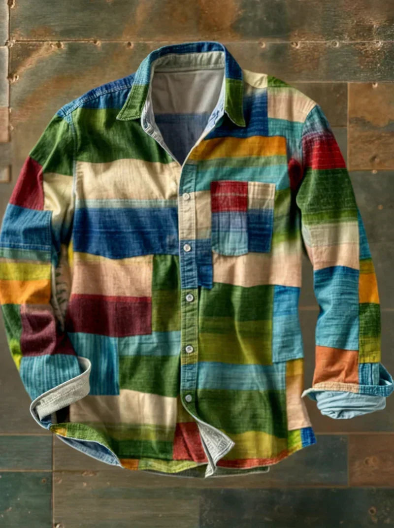 CLYDE | PATCHWORK SHIRT FOR MEN
