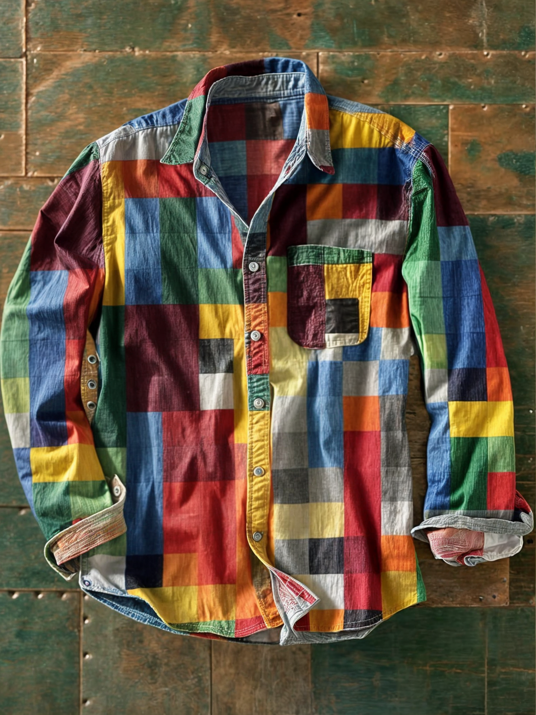 CLYDE | PATCHWORK SHIRT FOR MEN