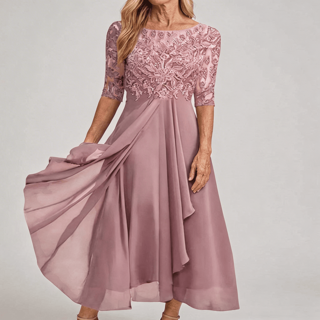 ZARIA™ | Lace Midi Dress Effortless Elegance