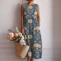 Alberte | Classic Midi Floral Dress